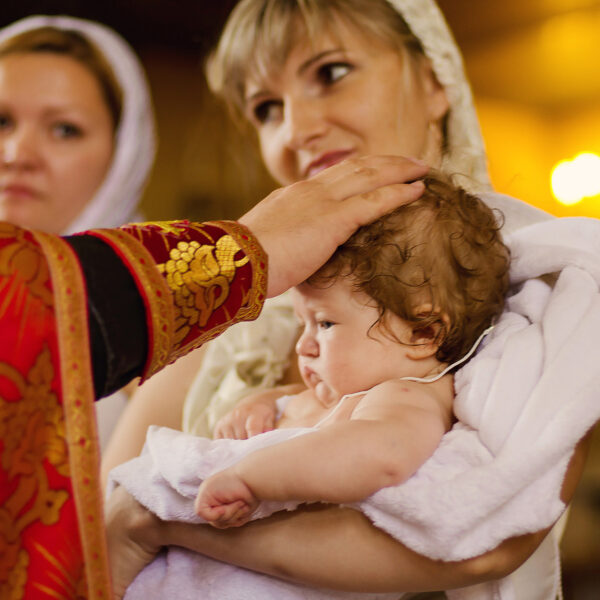 Ceremonia chrztu w kościele — fotograf Lublin studiyasveta
