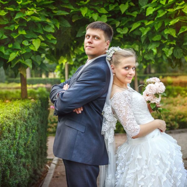Nowożeńcy w parku — fotograf Lublin studiyasveta